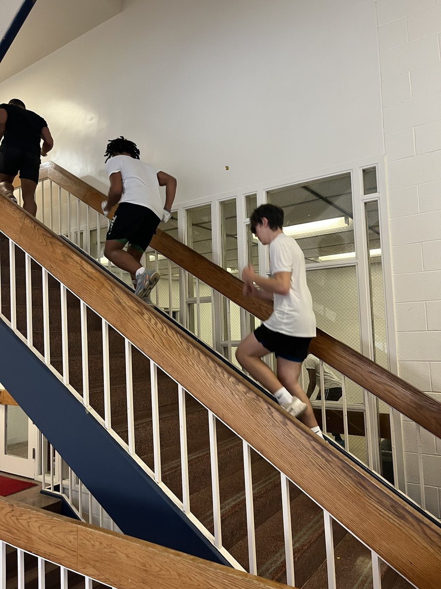 While a lot of our players are in basketball, track, or baseball competing, the others have been hitting the weight room hard and now are getting positional training twice a week. We are leaving no stone unturned! #forgedinfire #inam #respecttheprocess