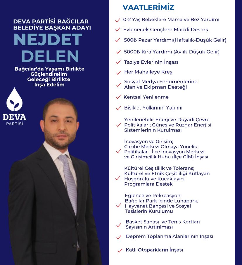 Deva Partisi Bağcılar İlçe Başkanlığı tweet media