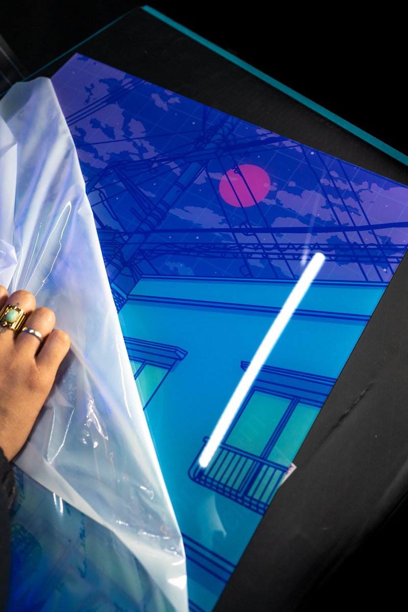 Feeling oddly satisfied after peeling off the protective film from a new acrylic piece😌✨

Art by <a href="/DaffaUmar7/">Exhozt</a> 

Link: gallerypanda.com/collections/ex…

#ComicCon #PosterArt #WallArt #gallery #gallerypandaofficial #gallerypanda #posters #anime #animecon