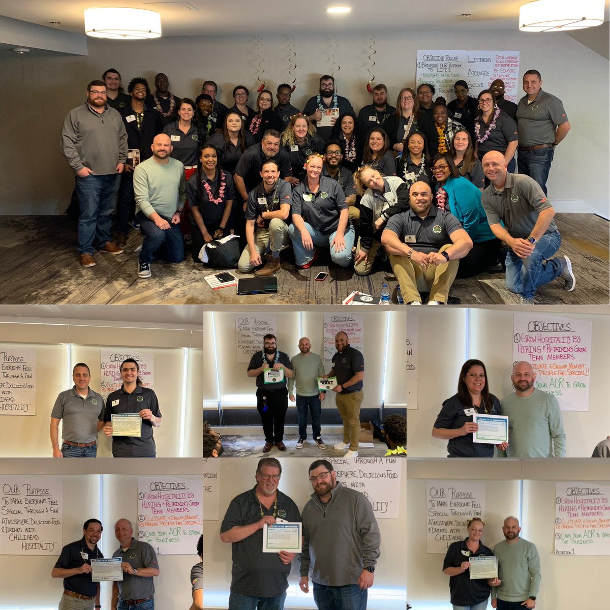What a great 2 days of Town Halls in Baton Rouge! Progress being made by the New Orleans, Lafayette and Baton Rouge restaurants, and because of breakouts facilitated by @SavoieRay @CRUT8180 and @BrianAdkins1 these managers are ready to #chilisgrow themselves and the business!