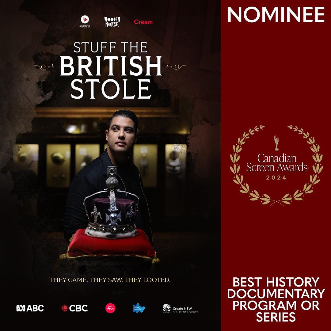 Huge news. Season 1 of Stuff The British Stole has been nominated at the @TheCdnAcademy Awards. Huge thanks to @CBC & the many excellent Canadians who helped bring the show to life. Season 2 coming this year!!! #CdnScreenAwards