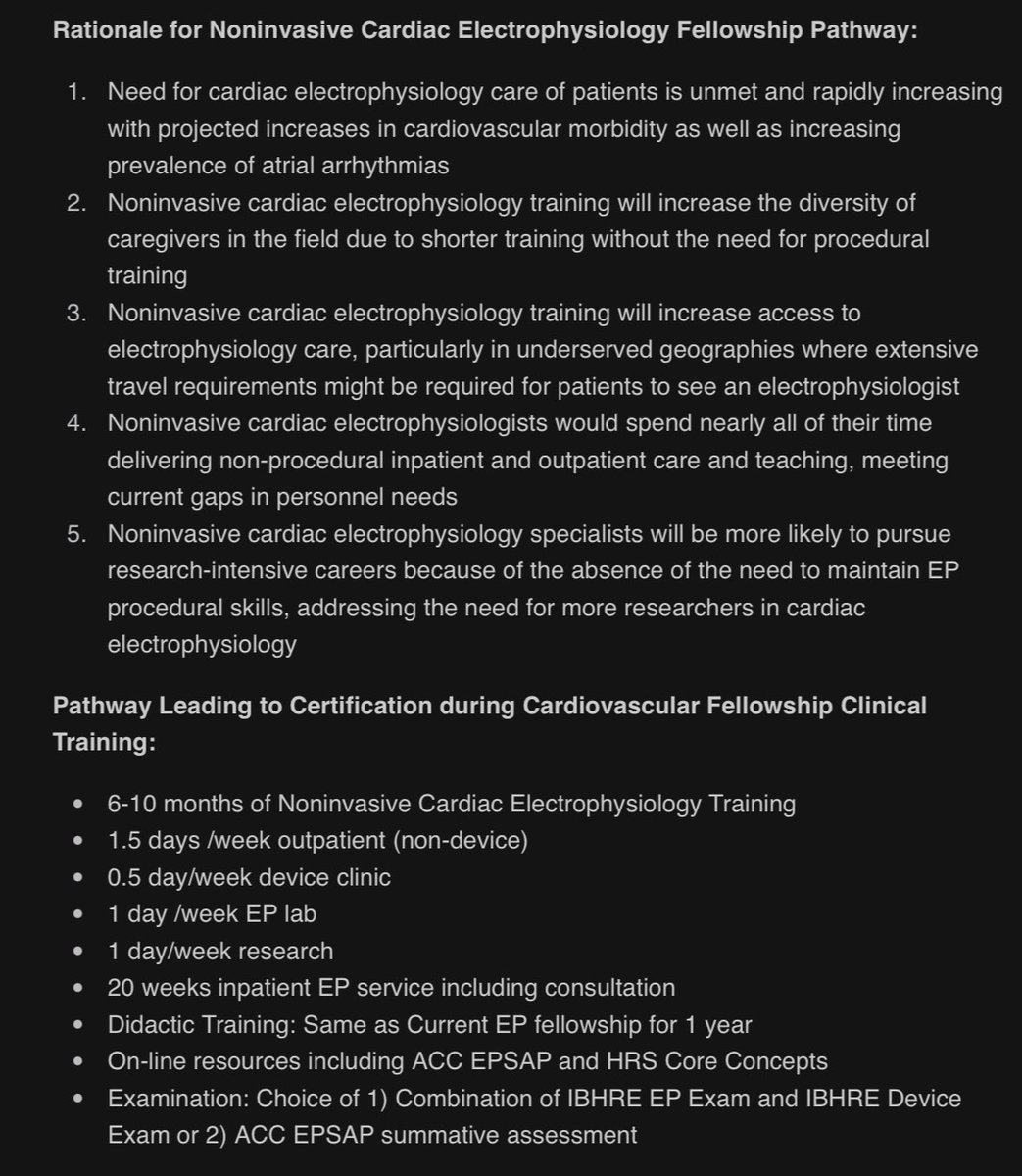 Non-invasive pathway for #EPeeps. h/t @HRSonline, @AndreaRussoEP & @Wanginnovate for this initiative 👏🏼👏🏼👏🏼 I have personally known fellows who would have chosen this training pathway if was available earlier. #Epeeps.