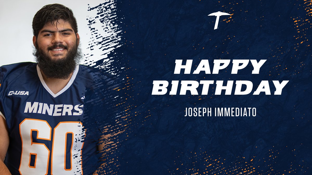 Happy birthday to offensive lineman, Joseph Immediato‼️⛏️ 

#WinTheWest | #PicksUp