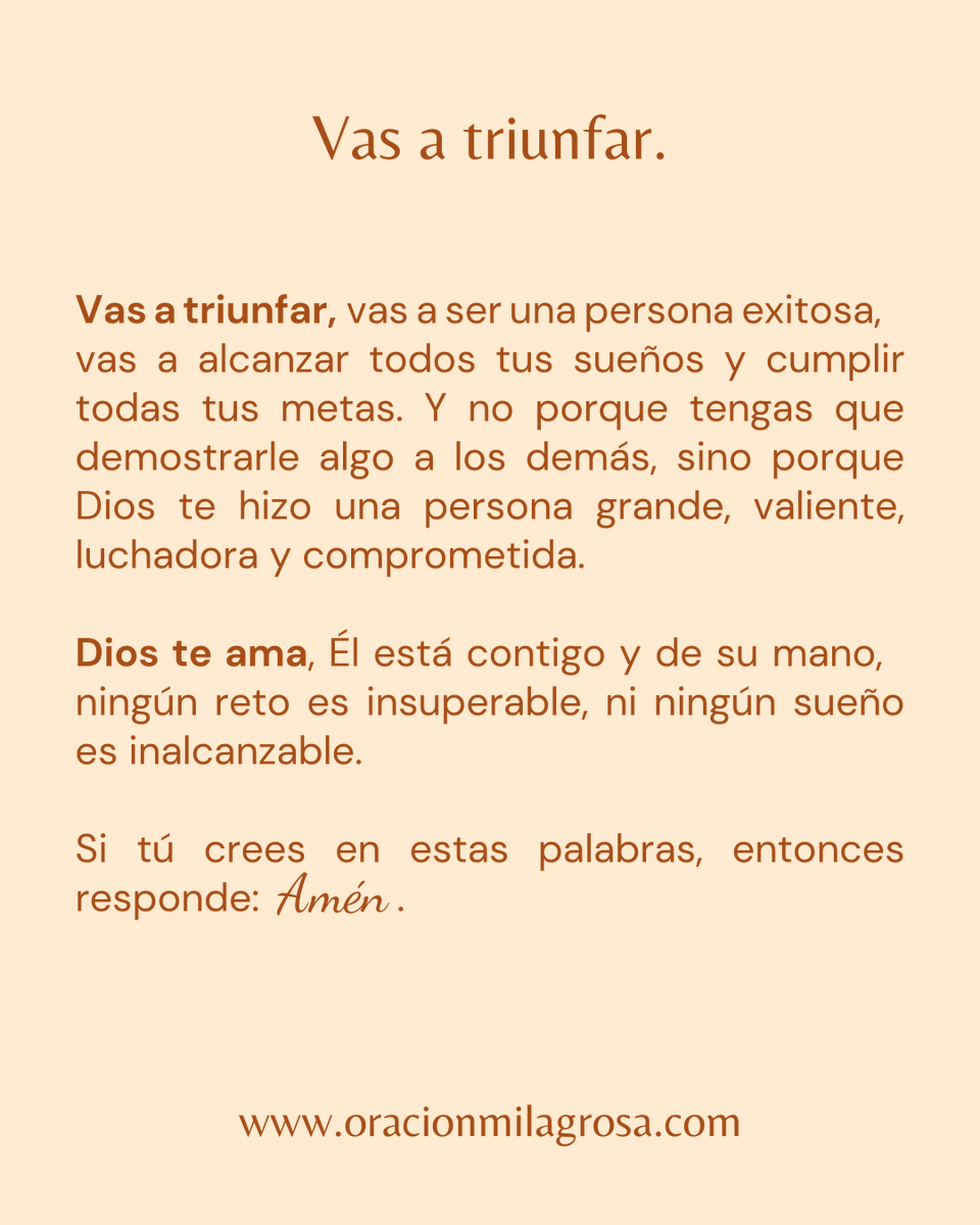 oracion_milagro's tweet photo. Vas a triunfar 🙏 https://t.co/096XsUWwT5