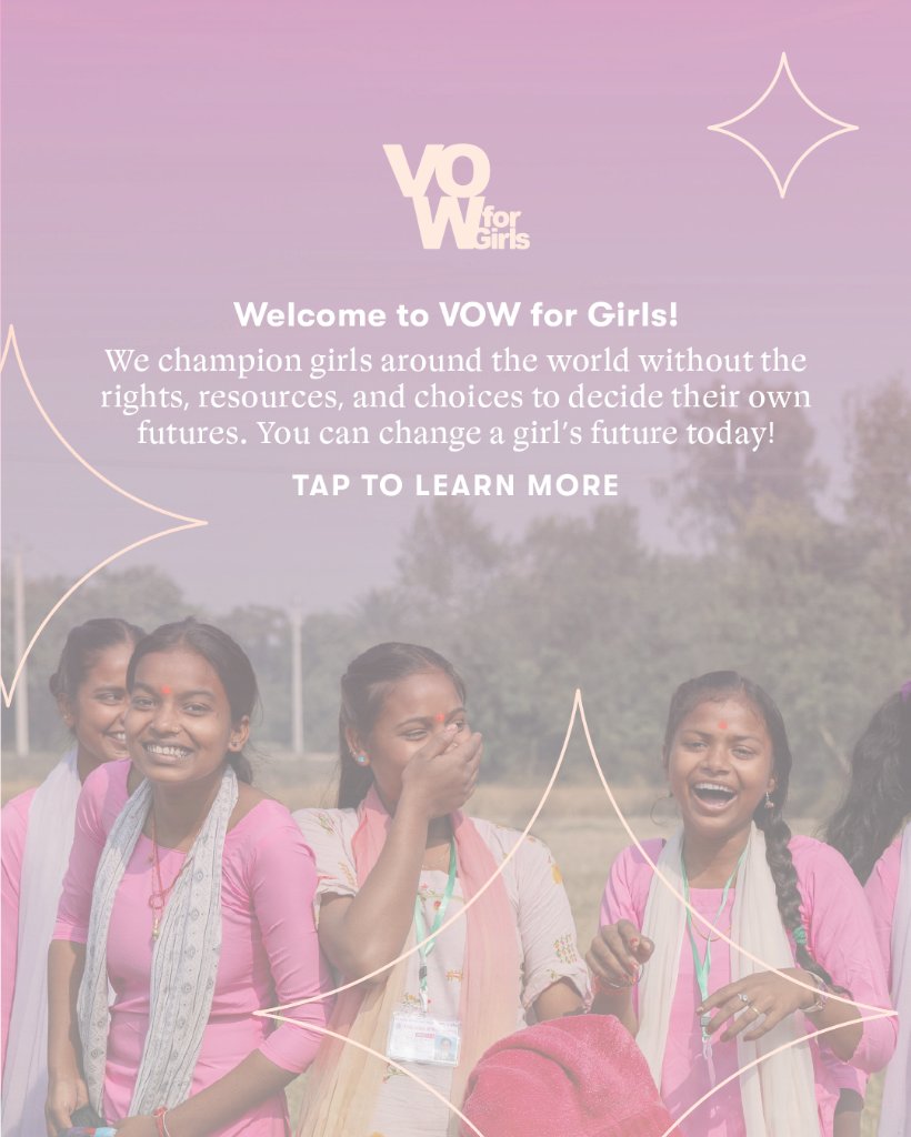 As we drive our mission forward, support is crucial in ending child marriage and empowering girls globally. Let's not slow down; there's much more to achieve for girls worldwide. 💌 For updates subscribe to VOW's newsletter! #EndChildMarriage #EmpowerGirls