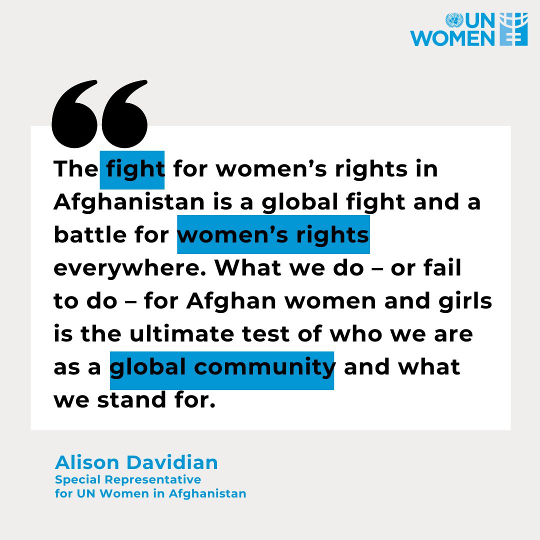 “The fight for women’s rights in Afghanistan is a global fight and a battle for women’s rights everywhere.' #IWD2024 Read @UNAMANews full statement: tinyurl.com/yrftyysj