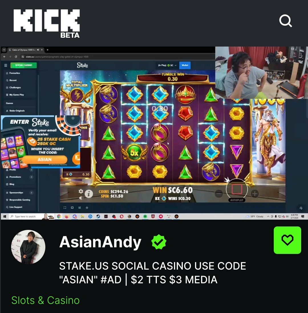 canceljohnnys's tweet photo. アジアンアンディ @AsianAndyFilms がオンカジ配信
昨年クリスマスにベトナムから帰国後しばらく配信が途絶えていた
IRLはメキシコやカジノでやるかもと回答
当然だが部屋配信だと視聴者は多くない
https://t.co/f9t4noZZGu
#asianandy https://t.co/l5eq8In1gV
