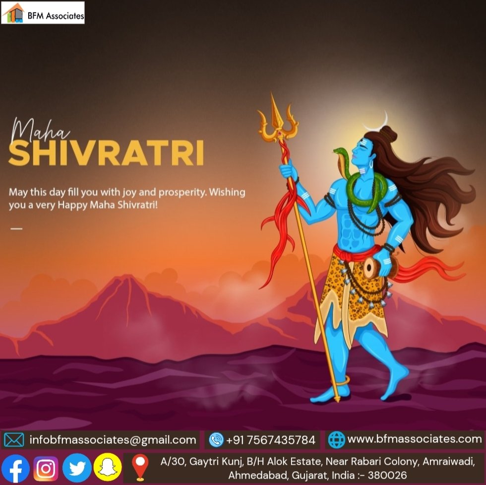 bfmassociates's tweet photo. Maha Shivratri 🙏
May this day fill you with joy and prosperity. Wishing you a very Happy Maha Shivratri!
#Mahadev #Mahashivratri #Mahashivratri2024 https://t.co/xaDDQ1Nv2Y