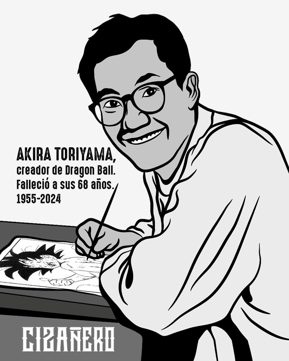 Akira Toriyama marcó toda una generación en valores como el amor, la amistad y el respeto, hoy con tristeza lo despedimos. 😭😭😭