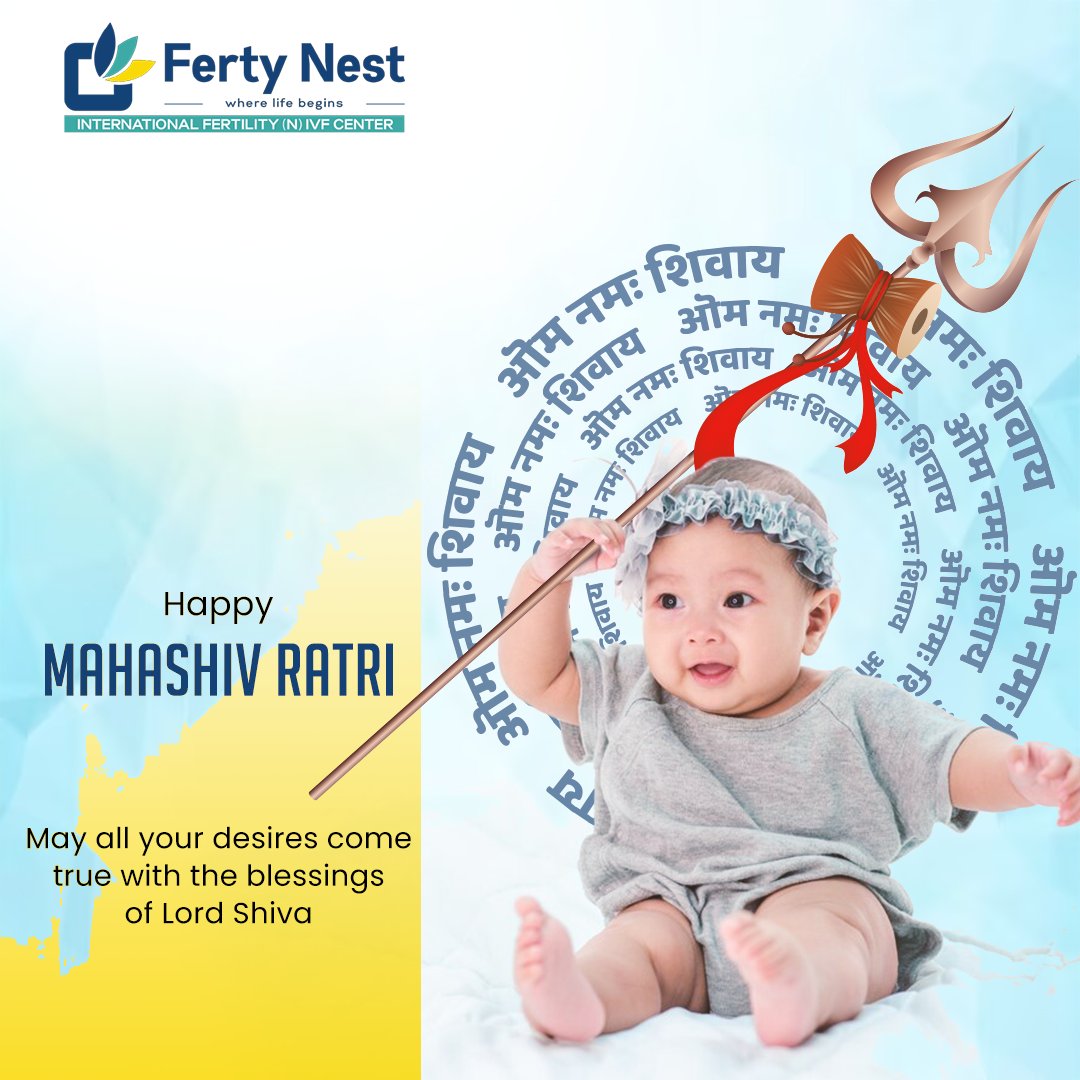 Happy Maha Shivratri! 📷 May the blessings of Lord Shiva bring fulfillment to all your wishes. Explore fertility solutions at Ferty Nest IVF Center. Contact us at +91 9667955574 or email info@fertynest.com.
#FertyNest #MahaShivratri #LordShivaBlessings #FertilitySolutions