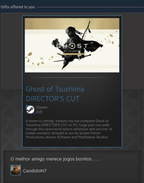 Quem tem irmão, tem tudo! 😍 Obrigado !!! Melhor presente de aniversário. 😎<a href="/candido_n7/">CandidoN7</a> 

Que venha otimizado, haha.