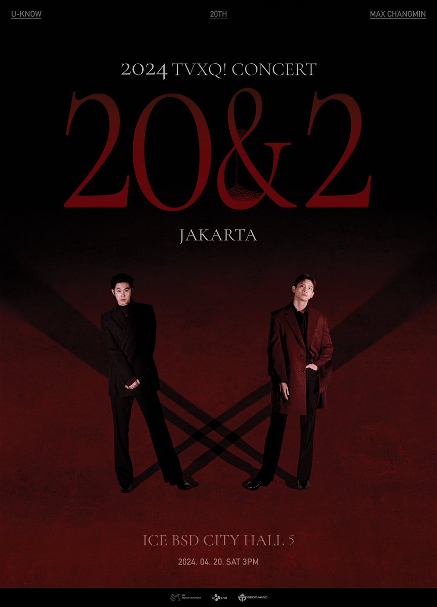 Cassiopeia_INA's tweet photo. 2024 TVXQ! CONCERT [20&amp;2] IN JAKARTA, Saturday, April 20th 2024 (3PM) at ICE BSD CITY Hall 5.

▶ Membership Sale: From 3PM (KST) to 7PM (KST), Thursday, March 14, 2024

▶ General Sale: 3PM (KST), Friday, March 15, 2024 https://t.co/81b5q1McqV