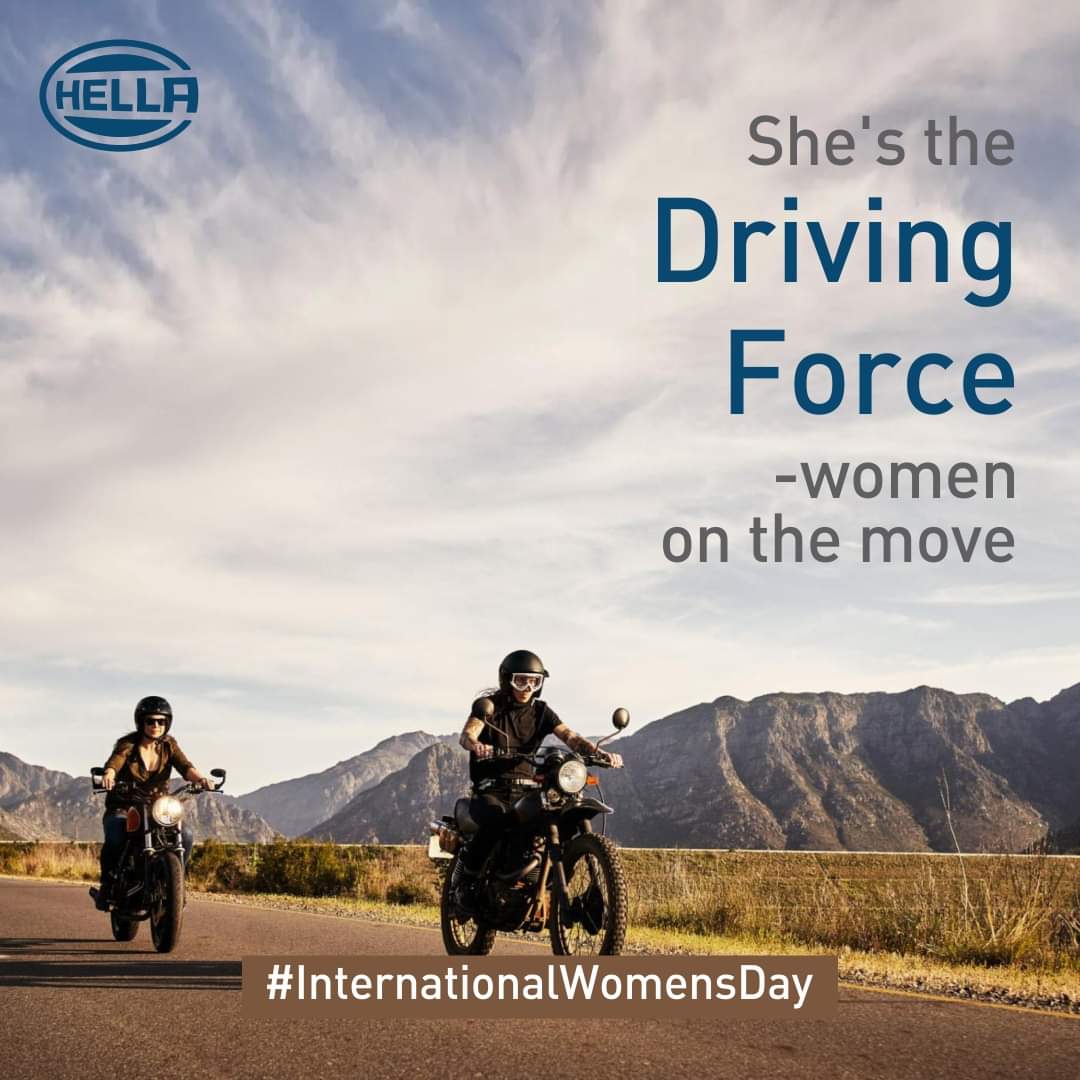 Charge on, ladies! You're the driving force.

HELLA salutes you this Women's Day and every single day!

#InternationalWomensDay #DrivingForce #Women #OnTheMove #Salutes #HELLAIndia #Womanhood