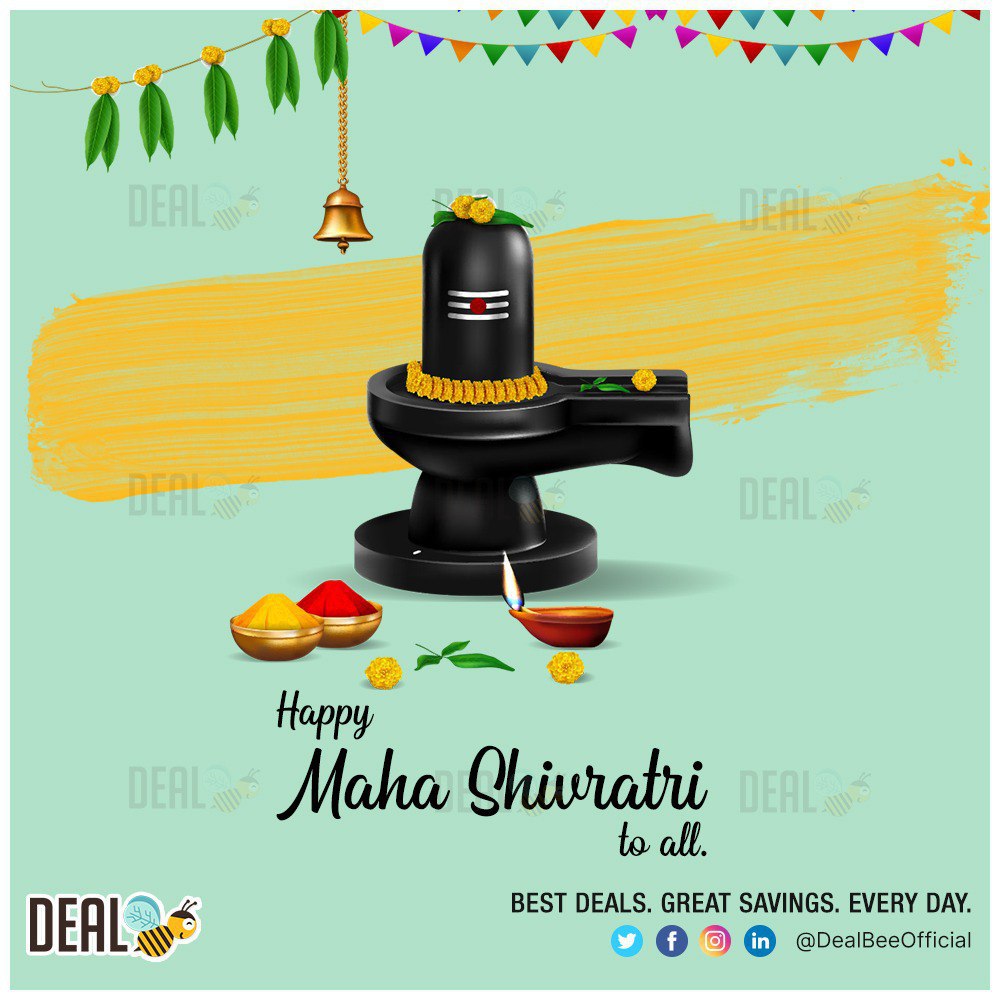 DealBeeOfficial's tweet photo. Har Har Mahadev ๐
May the divine blessings of Lord Shiva bring peace, prosperity, and happiness into your life this #MahaShivaratri. ๐โจ
#HarHarMahadevเฅ #HarHarMahadev #Mahashivaratri2024 #เคฎเคนเคพเคถเคฟเคตเคฐเคพเคคเฅเคฐเคฟ #DealBee https://t.co/MnBtZSdUoN