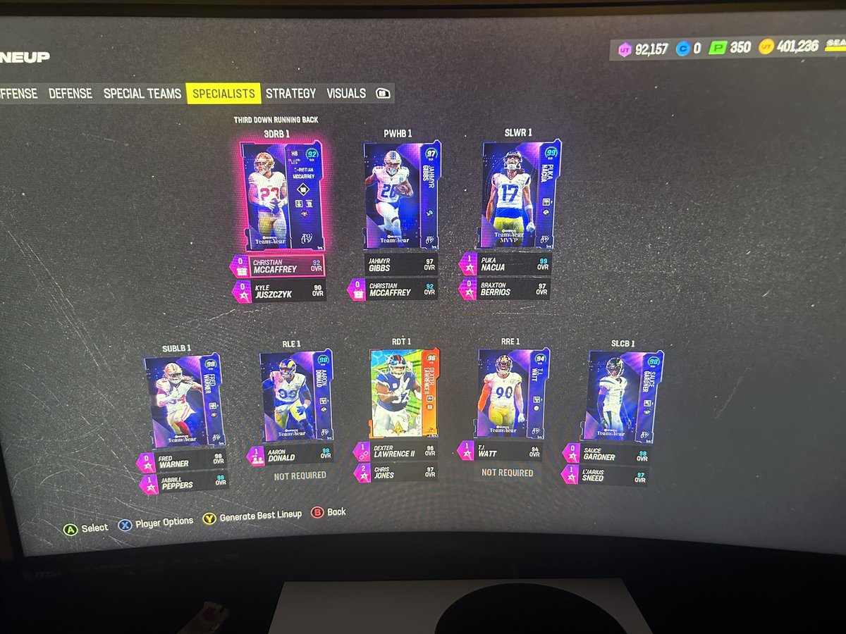 Constructed a fucking gawd squad! 

#MaddenTOTY