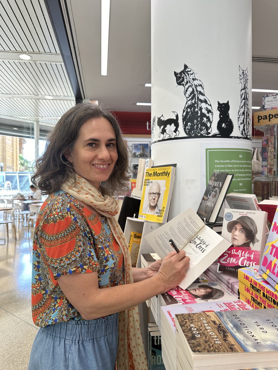 statelibrarynsw's tweet photo. Library editor &amp; author @cclperkins stopped by to sign copies of ‘The Shelf Life of Zora Cross’ new edition. Her biography on this rebellious literary sensation was inspired by her research at the Library! #IWD

Grab your signed copy from the Library Shop: https://t.co/u3ngSE9mQj https://t.co/qJuKsV9t3b