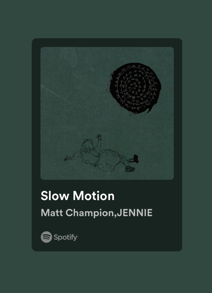 NEWSJENNlE's tweet image. Give this album a listen: Slow Motion open.spotify.com/album/4OZBMZ4h…

SLOW MOTION OUT NOW
#JENNIE #MattChampion
#SLOWMOTION