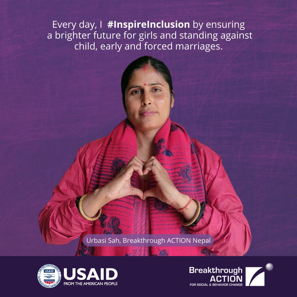 Breakthrough_AR's tweet image. Empowerment begins with #inclusion. On International Women’s Day, we’re showcasing the faces of change that embody Breakthrough ACTION’s spirit of diversity and empowerment. 🌍  
 
#InspireInclusion #IWD2024 #BreakthroughACTION USAID