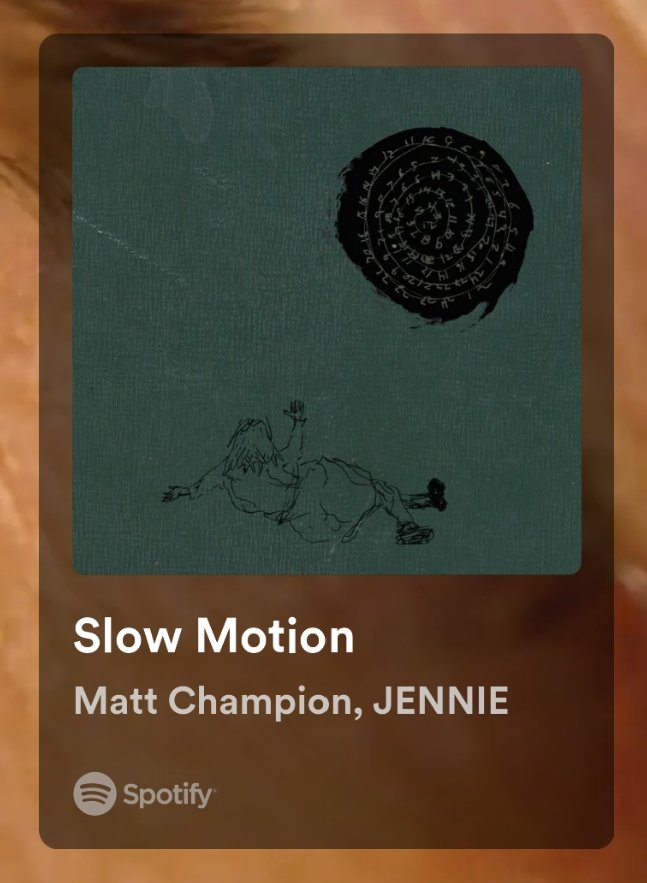 BLACKPINKGLOBAL's tweet image. STREAM NOW!

🔗open.spotify.com/track/5Y1JLn2x…

SLOW MOTION OUT NOW
#MattChampion #JENNIE 
#SLOWMOTION @oddatelier @BLACKPINK