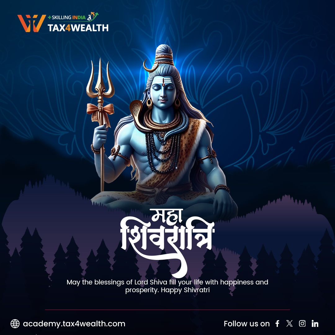 tax4wealth's tweet photo. On this Mahashivratri, may Lord Shiva bless you with peace, prosperity, and happiness. Om Namah Shivaya 🕉️🔱🚩
.
.
.
.
#Mahashivratri2024 #Tax4wealth #shivratri2024 #Bihar https://t.co/9YwnCpItnL