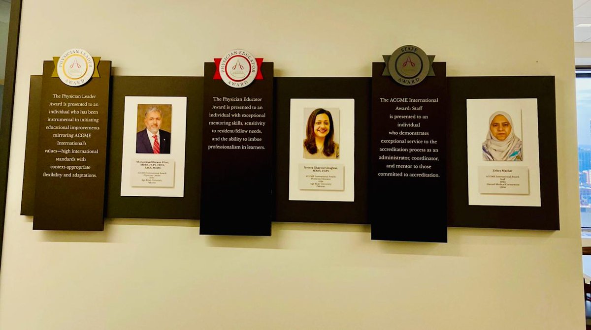 AKUObGyn's tweet photo. Congratulations to our very own Dr Novera Chughtai &amp; @doctorrizkhan upon receiving 2024 @acgme International Award for @AKUGlobal. #AKU #PGME #ACGME #ACGME2024 #AKUH #AKUMC #WomensDay2024 #obgyn https://t.co/J18gSsUef2