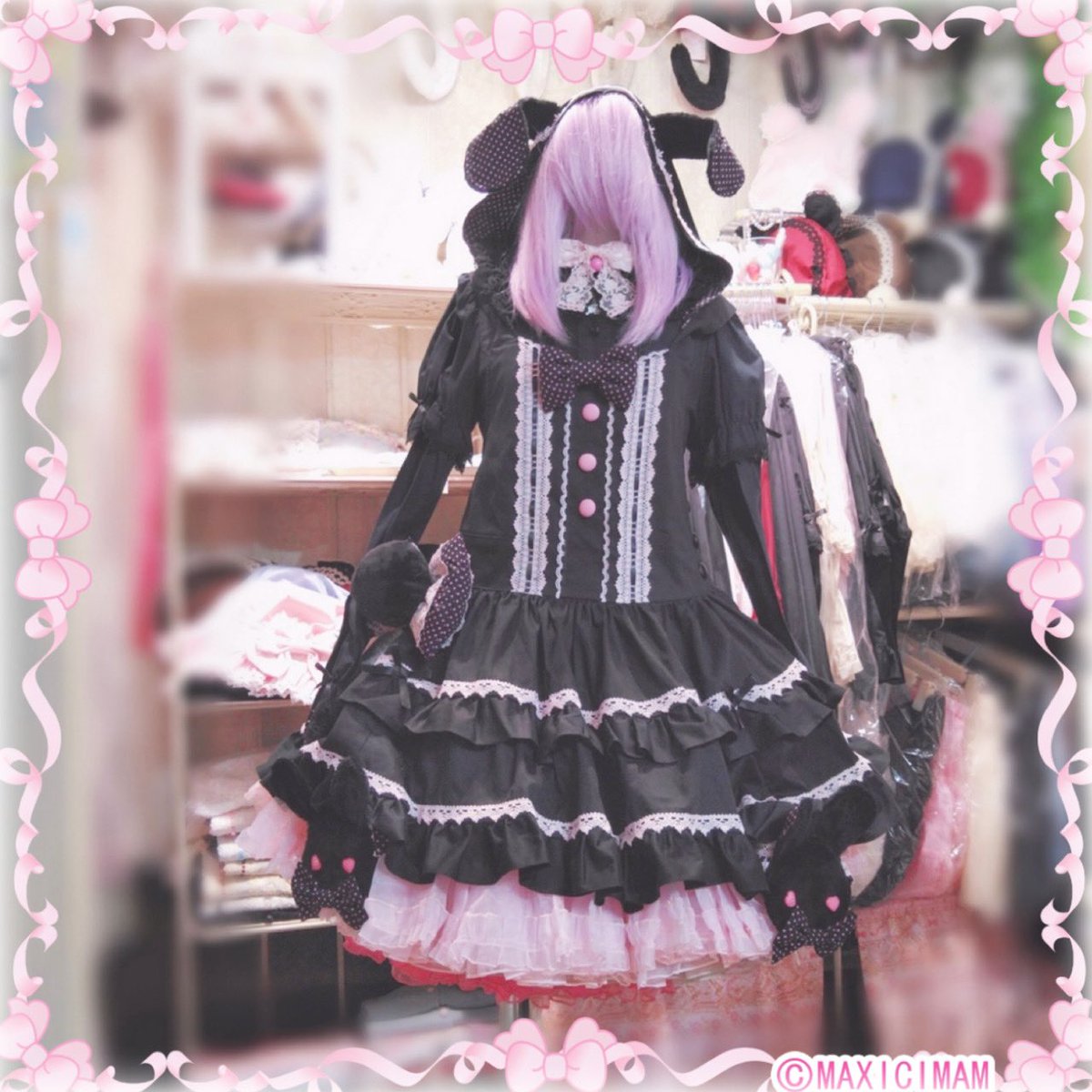 maxicimam_h's tweet photo. こんにちは🎀
マキシマム原宿店、本日も19時までオープンです
そろそろうさちゃんなSpringy ですね🎀
ご来店お待ちしています。
木・金曜日は19時まで✨
#ロリィタ #maxicimam
#mammaxicimam #lovelymaxicimam #gothic #gothicfashion #plussizelolita
#harajukulolita #harajukufashion #kawaii https://t.co/lsJhZUuEBU