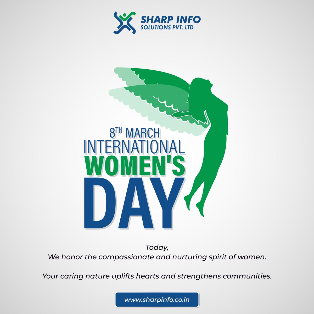 Celebrating the strength, resilience, and achievements of #women around the globe. #happywomensday! 💐🌟 

#SharpInfoSolutions #woman #womensday2024 #internationalwomensday #happywomen #CelebrateWomanhood #march8internationalwomensday #march8 #womensdaycelebration