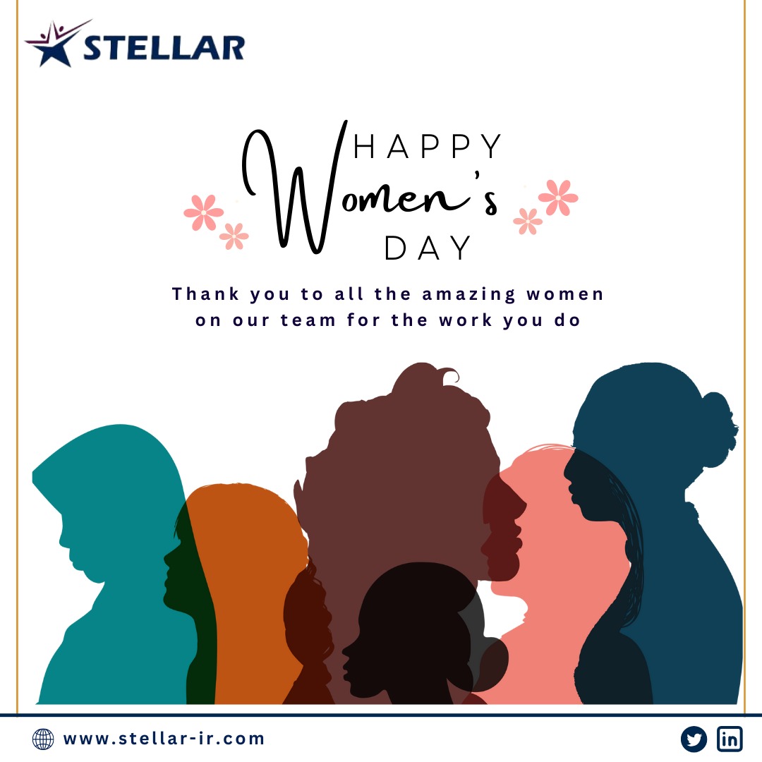 Happy Women's Day! Here's to celebrating the strength, resilience, and achievements of women everywhere. 😃
.
.
.
.
.
#women #womensday #womensday2024 #stellariradvisors #advisors #investorrelations