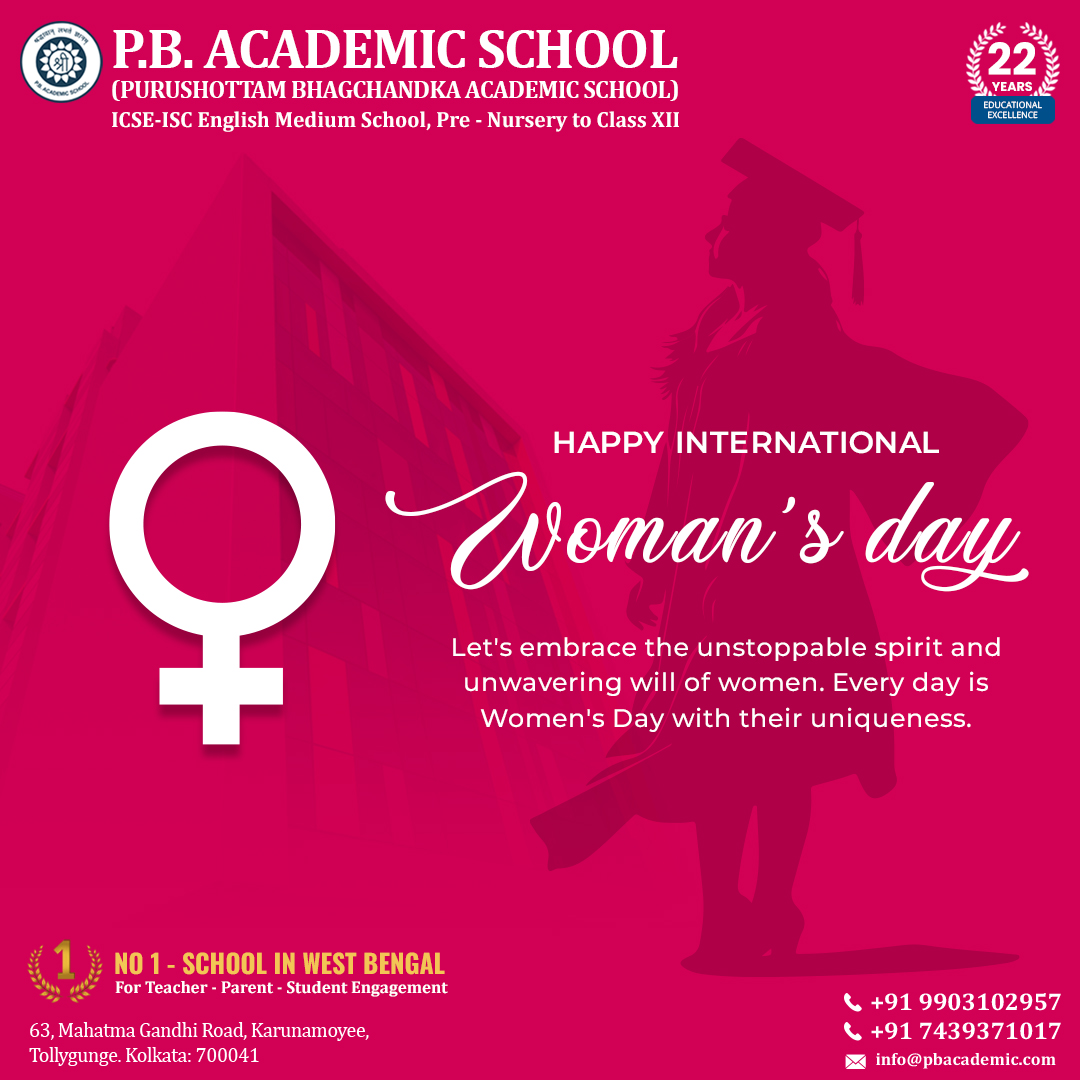 PBASchool's tweet photo. Today and every day, let's celebrate the indomitable spirit and unyielding determination of women. 
Happy International Women's Day! 🌟 
.
#Unstoppable #EmpoweredWomen #empoweringwomen #happyinternationalwomensday #PBAcademic #pbasians #Besticseschool #schoolthatcares #PBAS https://t.co/Q6doRv5YPG