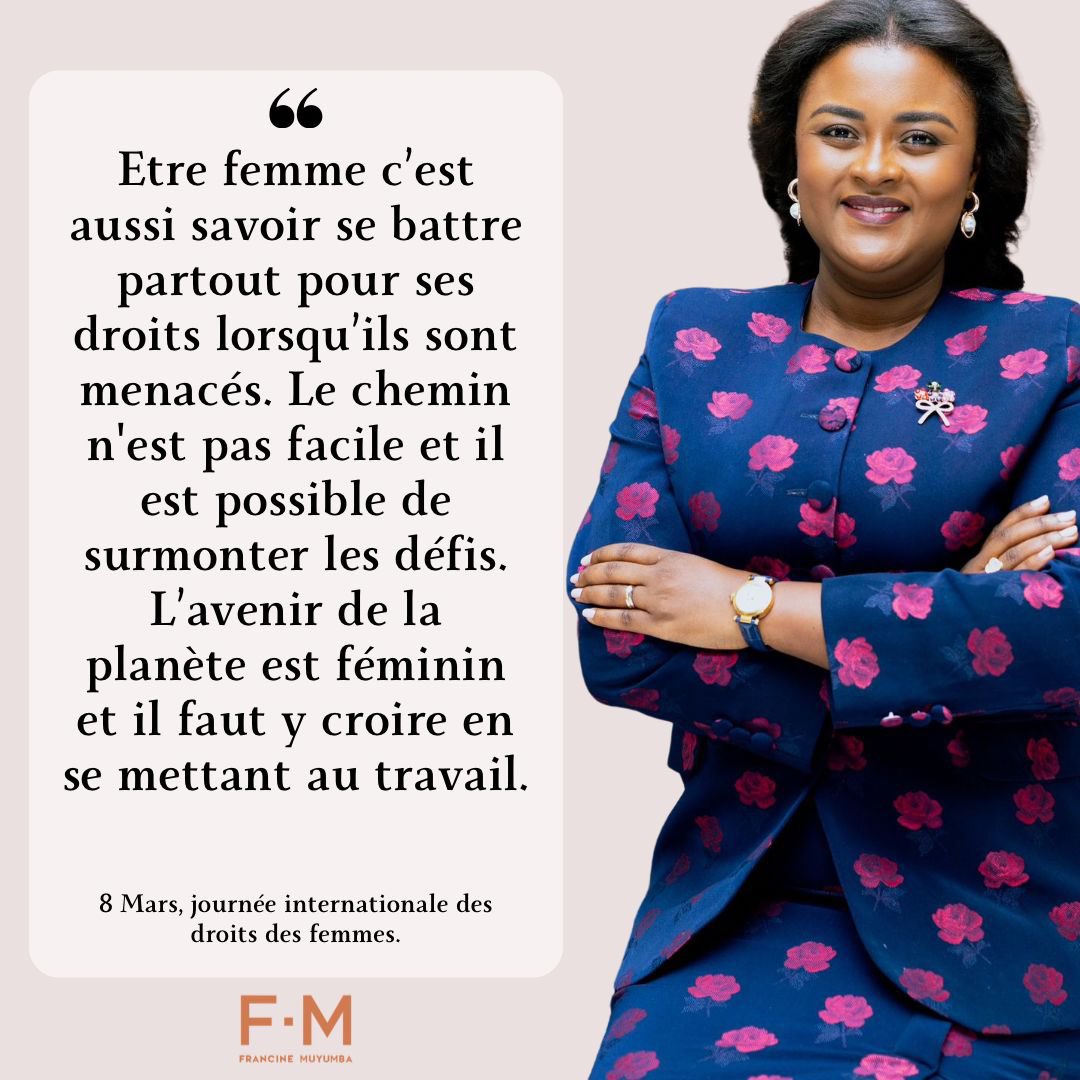 pmgalance's tweet photo. #8Mars2024, Journée Internationale de droits des femmes. 
L'AMBASSADRICE @Muyumba en parle 👇 https://t.co/LM8nwRcN38