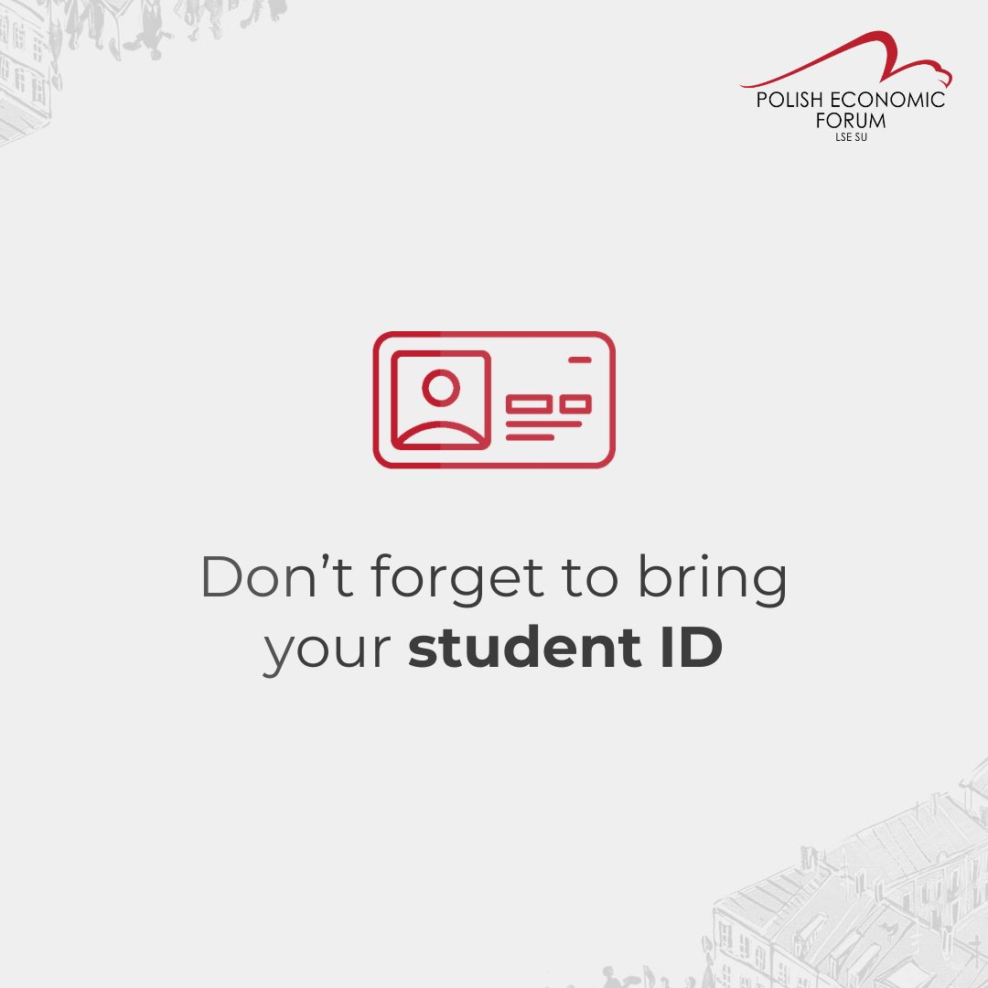 Make sure you have your valid student ID with you! In case you forget it or bring one that’s not valid, You’ll still be able to participate by buying a professional ticket at the registration
#PEF2024 #PolishEconomicForum #35YearsOfGrowth #NavigatingTheEconomicTransformation
