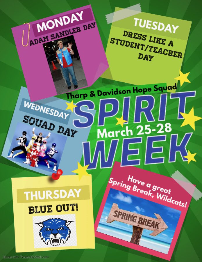 THARP and DAVIDSON collab!!!! 
Starting March 25th. Let’s show our spirit, kicking it off with <a href="/AdamSandler/">Adam Sandler</a>