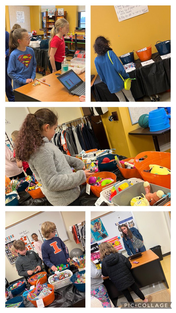 Rise and Shine store today! Students had the opportunity to spend their tickets they have earned throughout the quarter by meeting our R.I.S.E. Expectations #responsibility #inclusion #safety #empathy