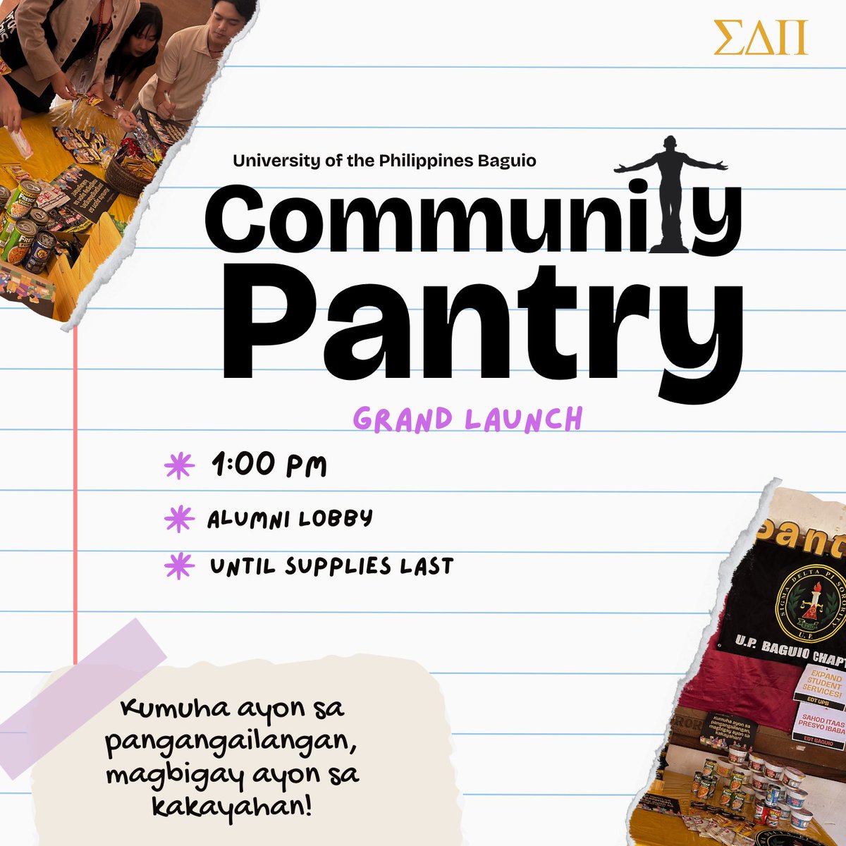 🎀 SEE YOU TODAY GURLIES 🎀
Sa pagdiwang International Working Women’s Month, handog namin sa inyo ang isang lecture-discussion tungkol sa gampanin ng kakabaihan sa climate change. 
Ngayon din gaganapin ang grand opening ng community pantry.
Kita-kits.

#IWWD
#AbanteBabae
#EktEdt