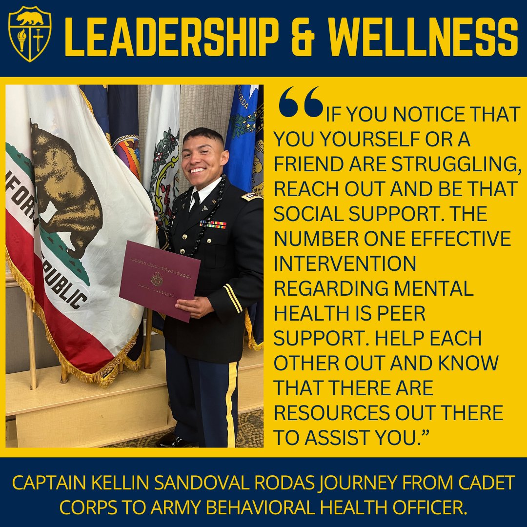 𝗟𝗘𝗔𝗗𝗘𝗥𝗦𝗛𝗜𝗣 &amp; 𝗪𝗘𝗟𝗟𝗡𝗘𝗦𝗦
Capt. Sandoval exemplifies the power of combining education, mentorship, and dedication to service.

𝗔𝗥𝗧𝗜𝗖𝗟𝗘 🔗
bit.ly/3V8VSkl

📝By CACC 1LT Zak Lara
#CACC #Essayons #CALGuard #Education #MentalHealth