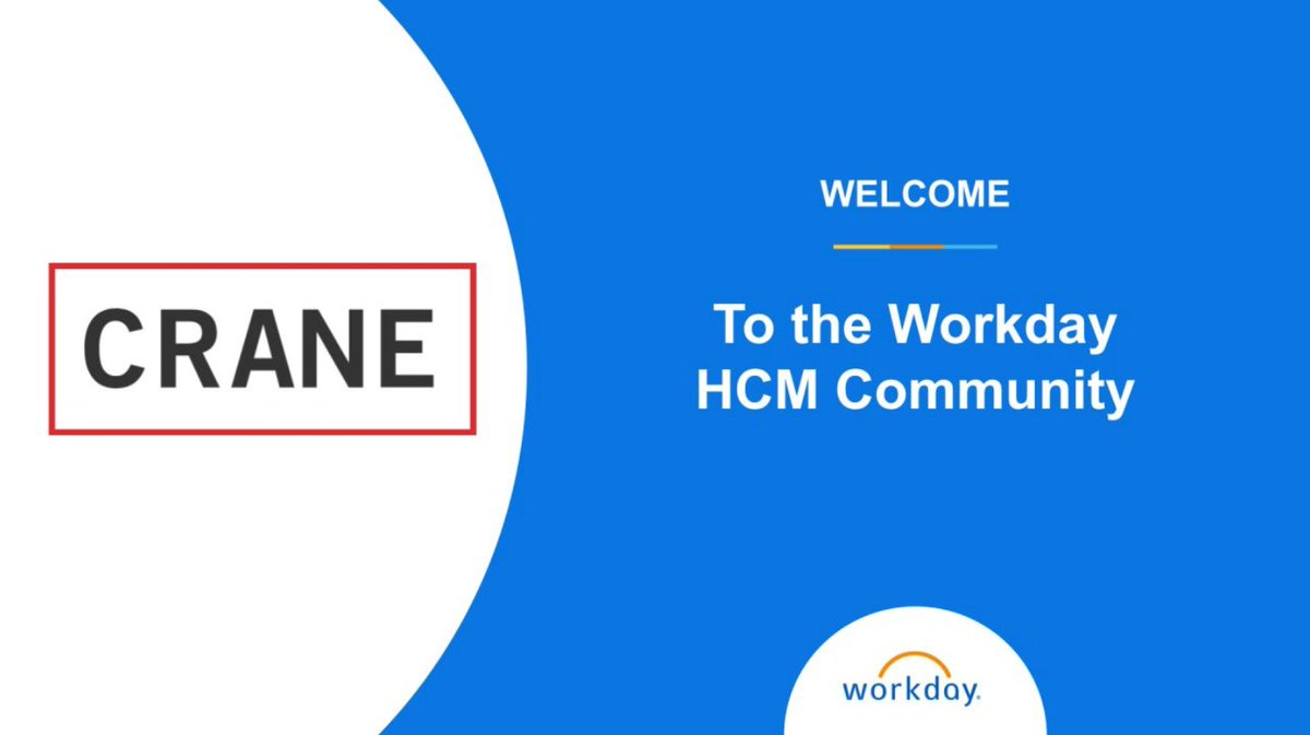 Workday is proud to call Crane Company a new HCM customer. We're thrilled to partner with you in your digital transformation. #HumanCapitalManagement #Workday #TeamWDAY