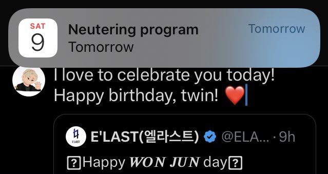 QUELAST_609's tweet photo. will be volunteering tomorrow to celebrate you! keeping cats and dogs healthy! Happy birthdayyyy ❤️ https://t.co/oXiJ3UAD9u