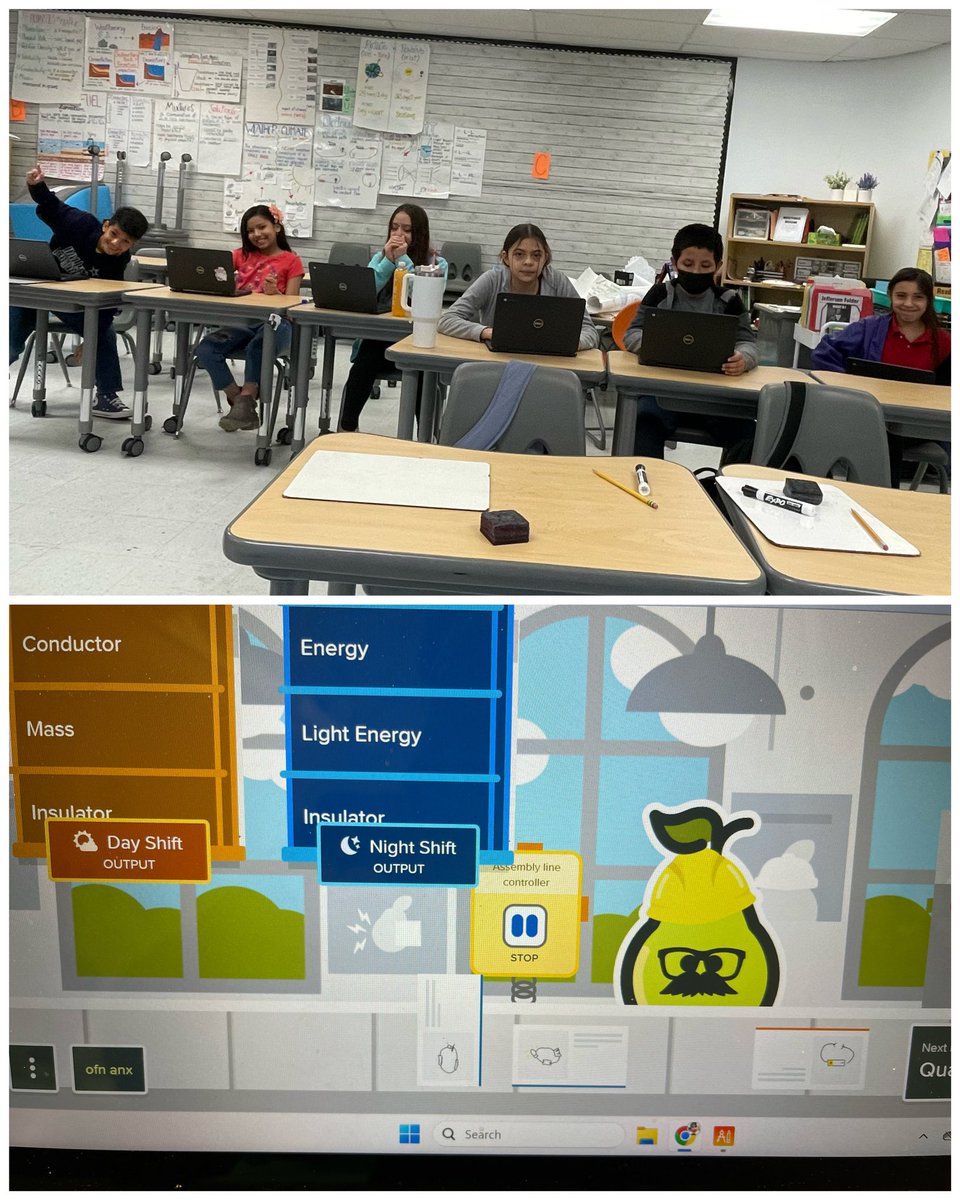 Science vocabulary review using @PearDeck was 10/10. These hard working @RSEcowboys are learning a whole lot this intercession break!