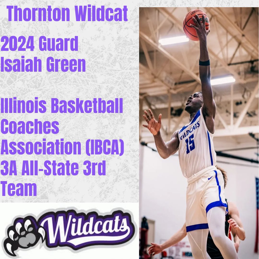 Thornton Township HS Boys Basketball ๐ (@thorntonbball) on Twitter photo Congratulations to 2024 Thornton Wildcat Guard
Isaiah Green on being named to the Illinois Basketball Coaches Association (IBCA) 3A All-State 3rd Team
<a href="/isaiahgreen_15/">Isaiah Green</a>
#TTHS Congratulations to 2024 Thornton Wildcat Guard
Isaiah Green on being named to the Illinois Basketball Coaches Association (IBCA) 3A All-State 3rd Team
<a href="/isaiahgreen_15/">Isaiah Green</a>
#TTHS