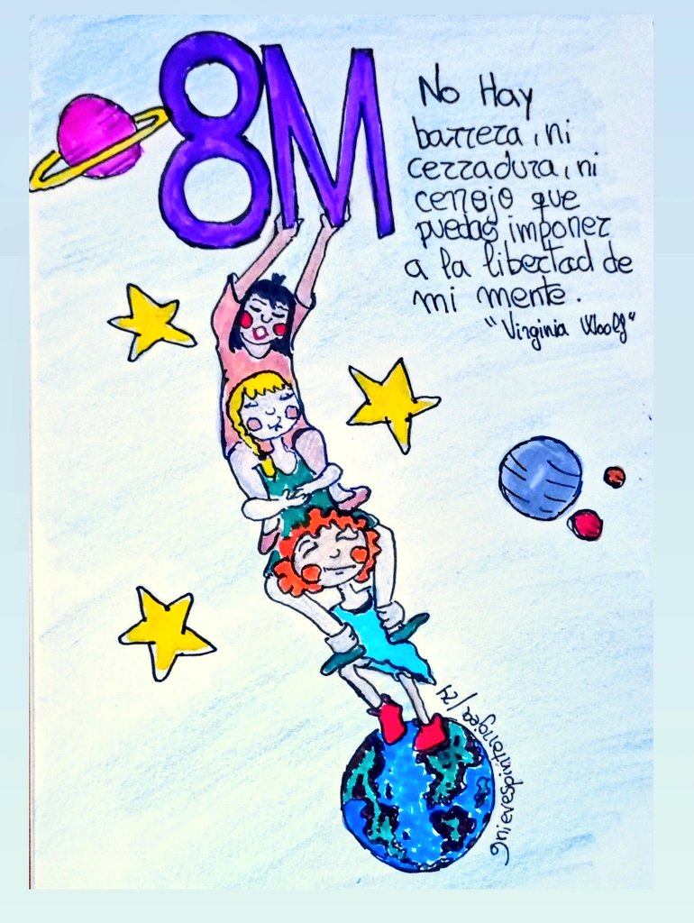 ✊🏻♀️No hay barrera, ni cerradura, ni cerrojo que pueda imponer a la libertad de mi mente. 🤯💜#virginiawoolf #rozalez #8m #8marzo #8marzo2024 #feminismo #feministagorda #artefeminista #art #artistas #MujeresEnRevolucion