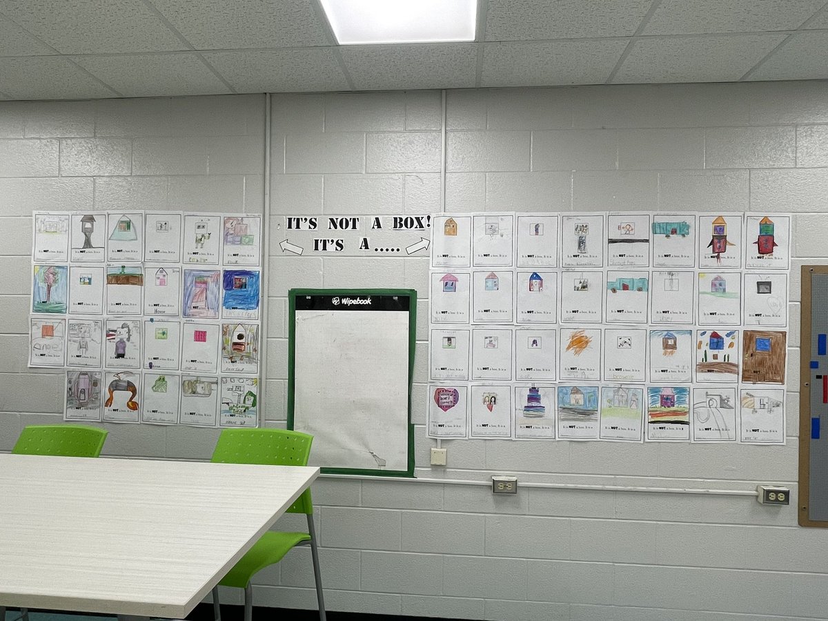 MsDuarteTeaches's tweet photo. Transforming imagination into reality โ our students' creative journey inspired by the book โIt's Not a Box'! ๐โจ #ImaginationUnleashed #StudentArt #ItsNotABox @CNEWM_DPCDSB https://t.co/JM0I6qJR3t