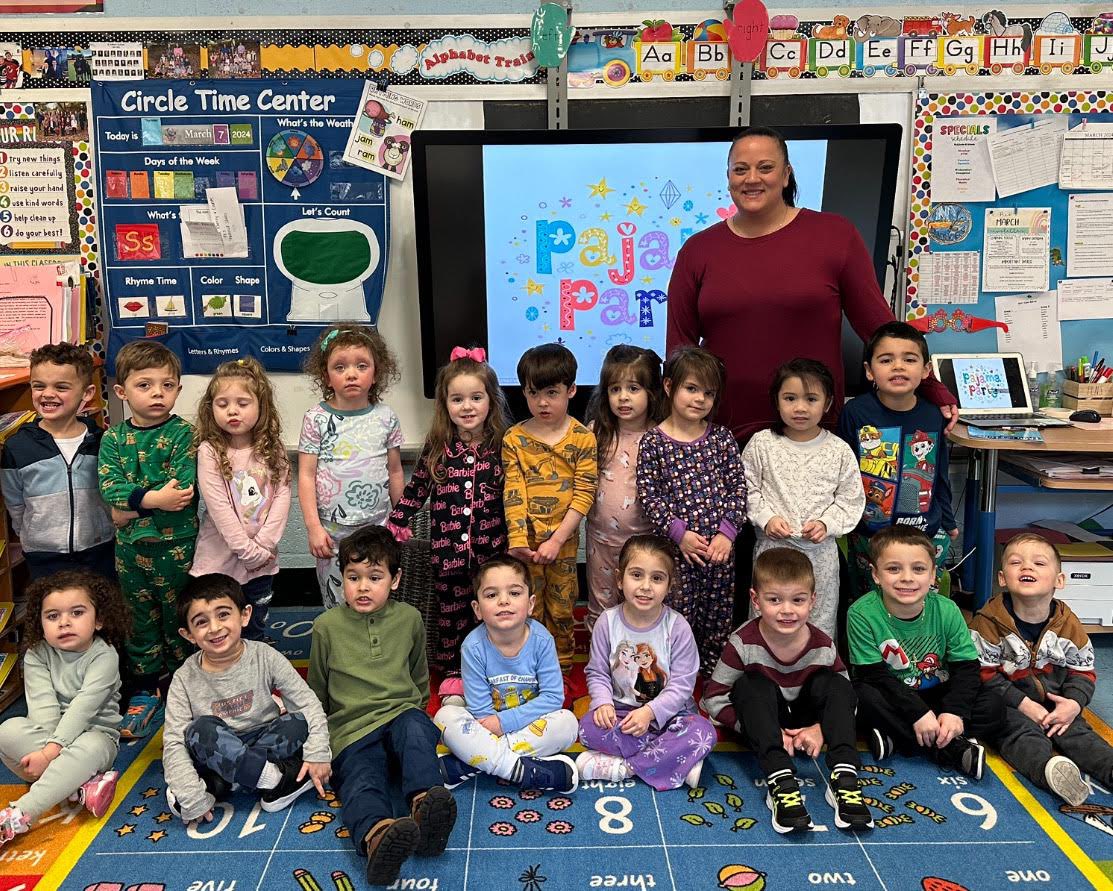 StPatsYorktown's tweet photo. To celebrate meeting our 2024-2025 enrollment goal (for March), students enjoyed a Pajama Day and HW-Pass. #StPatsPride #Growth #Community #Culture https://t.co/Crgs1qDjEM