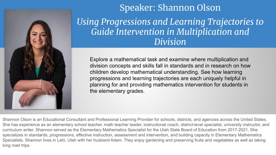 I'm speaking at the Delaware Council of Mathematics Leaders Annual Triple Crown Conference​ on March 9, 2024. Register here: tinyurl.com/DCML-conferenc… #iteachmath #mathconference #thirdgrade #fourthgrade #fifthgrade #multiplication #division