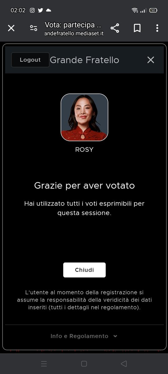 RCaruso73's tweet photo. " a questo punto Rosy in finale" madre ha parlato #luzzees #GrandeFratello https://t.co/OfI6GlDoXe