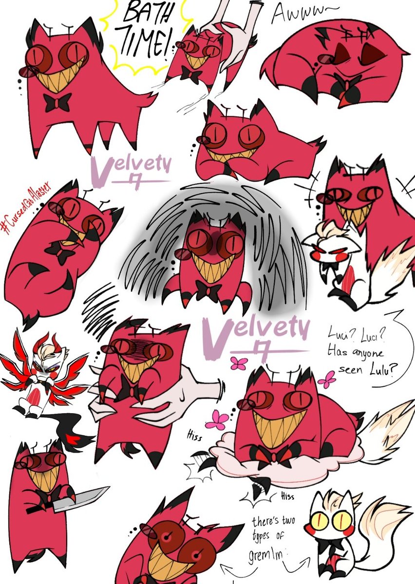 PlatniumVirus's tweet photo. Haha i've bless and got myself a weird strange cat...

#CursedCatAlastor #HazbinHotelFanart #RADIOAPPLE 
#HazbinHotelAlastor 
#HazbinHotelLucifer https://t.co/NFhZ4Celsx