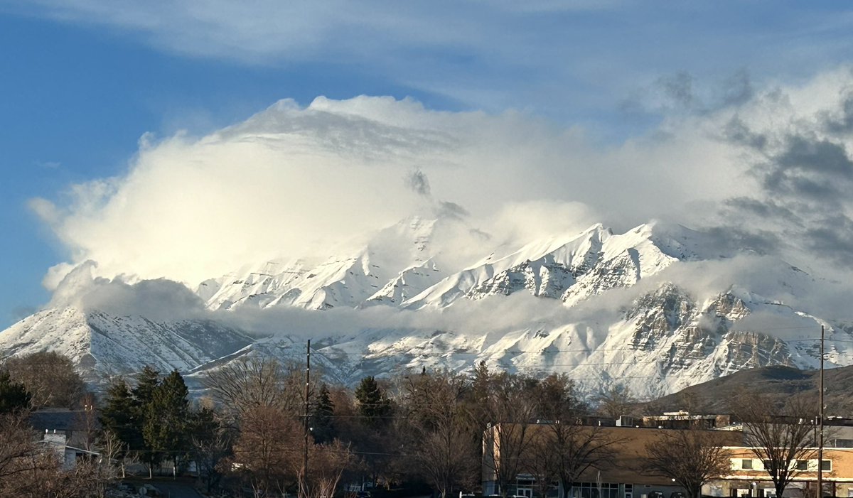 gregwrubell's tweet photo. Headed down to the studio for our #PopeShow season finale, and this was the view outside the window here at @byutv. https://t.co/651aSxT5Vu
