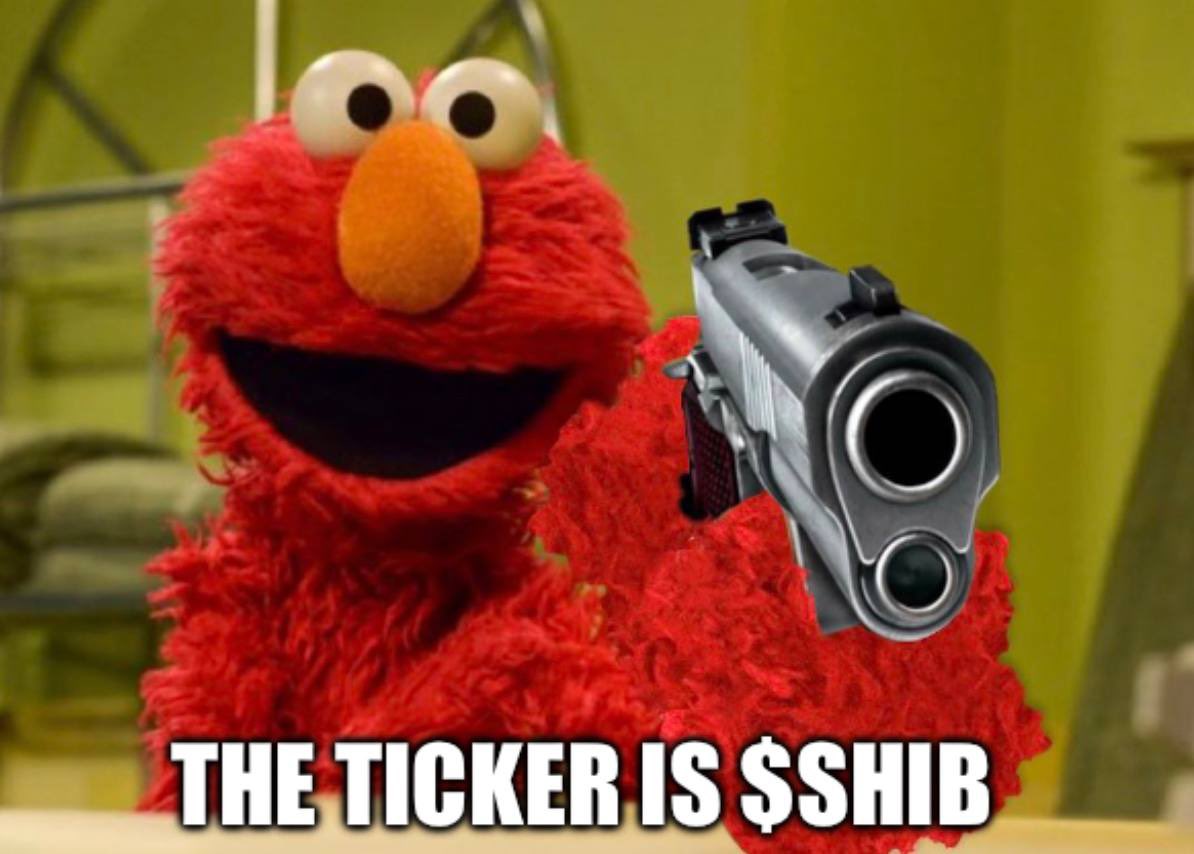 Elmo knows…

Ticker: $SHIB

#NicCageWaluigiElmo42069Inu