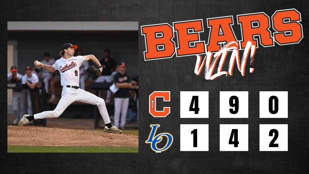The Bears remain undefeated as @CurDogBaseball takes the series opener over Live Oak!