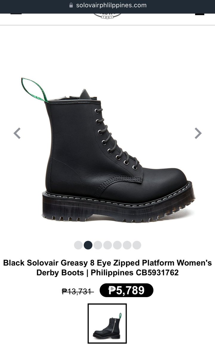 this solovair boots is twice cheaper than the original doc martens and they said it has a better quality too 😃