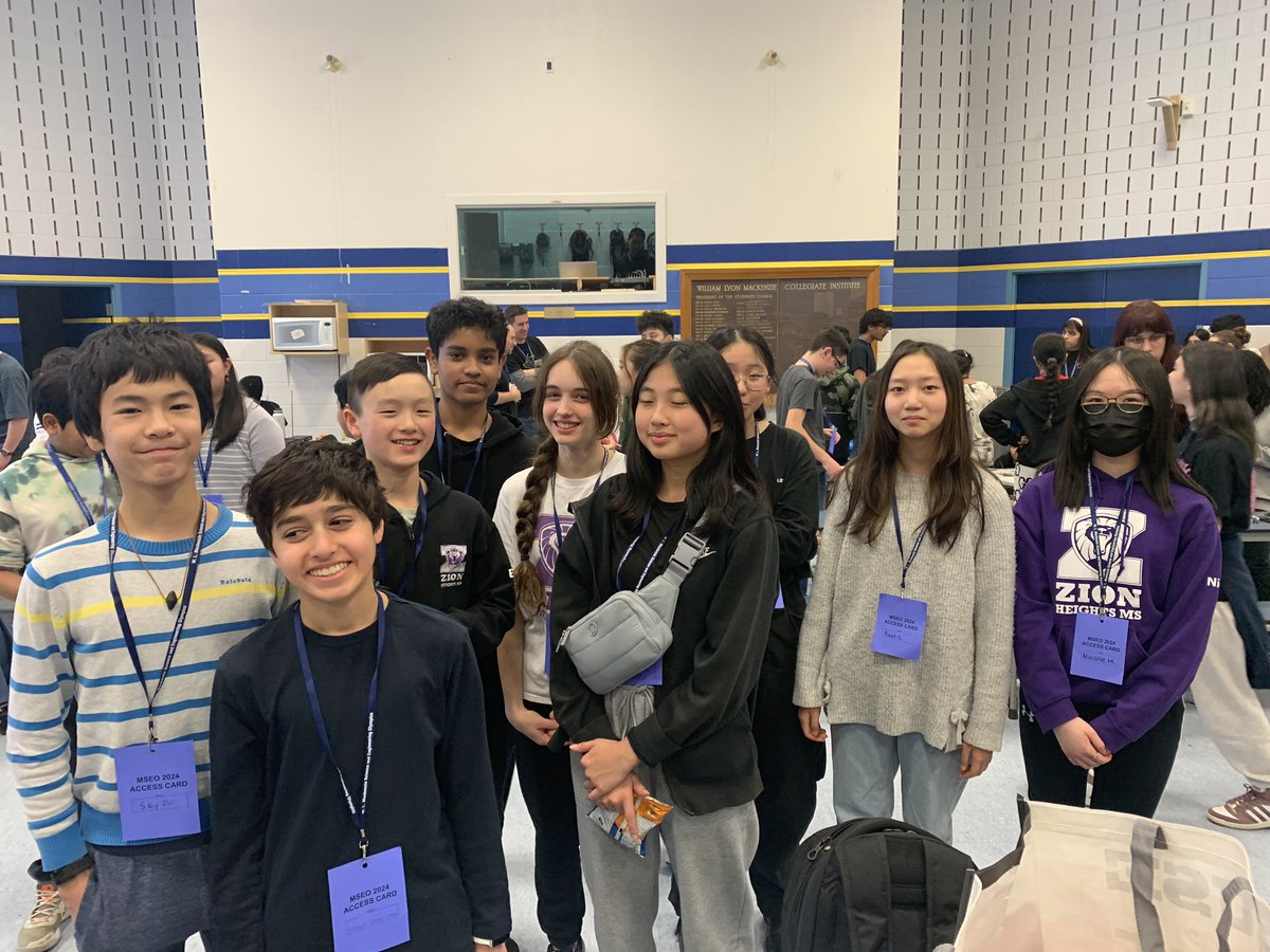 Congratulations to our fantastic MSEO TEAM <a href="/ZionTdsb/">Zion Heights Middle School TDSB</a> !!